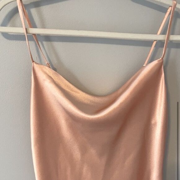 Altar’d State Carlotta blush pink slip dress size small - Picture 3 of 6